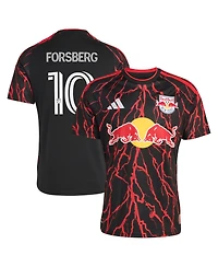 Adidas Men's Emil Forsberg Black New York Red Bulls 2026 The Rooted Kit Replica Jersey