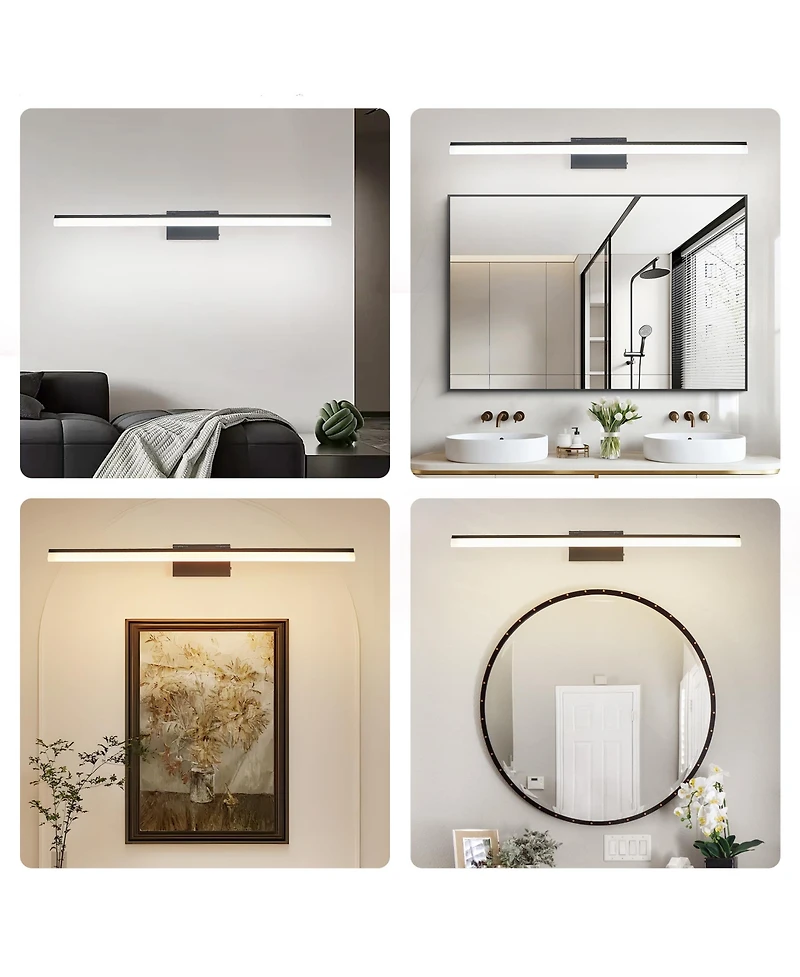 Busdays 39 Inch Modern Led Bathroom Vanity Light Metal Wall Light for Mirror Dressing Room or Sink Area