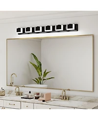 Busdays 6 Light Led Modern Bathroom Vanity Light Fixture Acrylic Vanity Lights