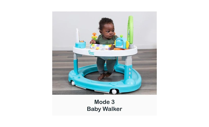 Baby Trend Kids Trend Smart Steps Bounce N Dance 4-in-1 Activity Center Walker - Hexagon Dots