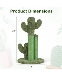 Cozito 22 inch Cactus Cat Scratching Post with Sisal Rope