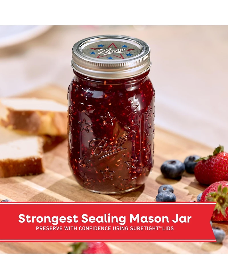 Ball Limited Edition Americana Mason Jar Lids, Regular Mouth Lids for Jars