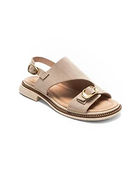 Forever & Always Shoes Women's Cruel Leather Sandal
