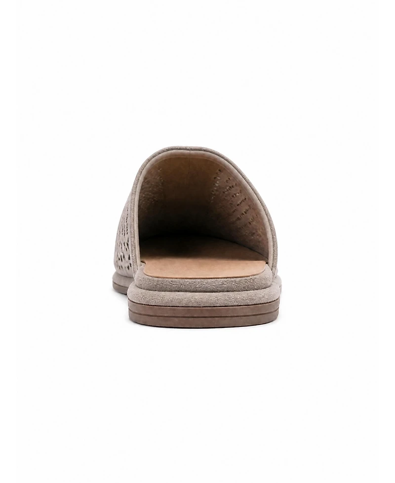 Forever and Always Shoes Melara Leather Slip On Mule