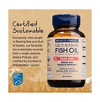 Wiley's Finest Wild Alaskan Fish Oil Peak Dha