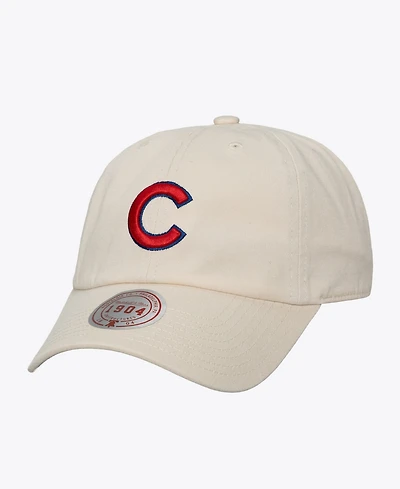 Mitchell & Ness Men's and Women's Cream Chicago Cubs Off-Season 1904 Strapback Adjustable Hat