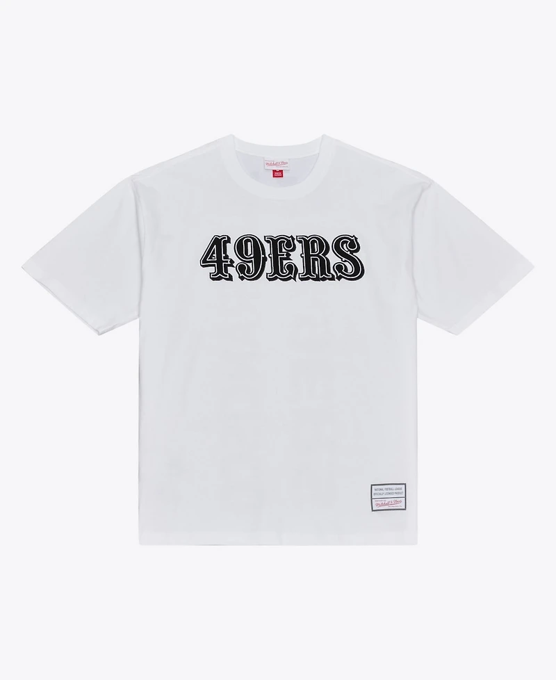 Mitchell & Ness Men's White San Francisco 49ers Monochrome T-Shirt