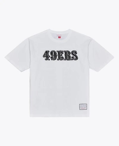 Mitchell & Ness Men's White San Francisco 49ers Monochrome T-Shirt