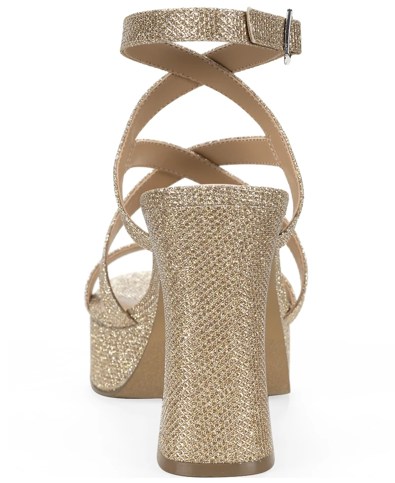 Wild Pair Women's Keely Strappy Platform Dress Sandals, Macy's Exclusive