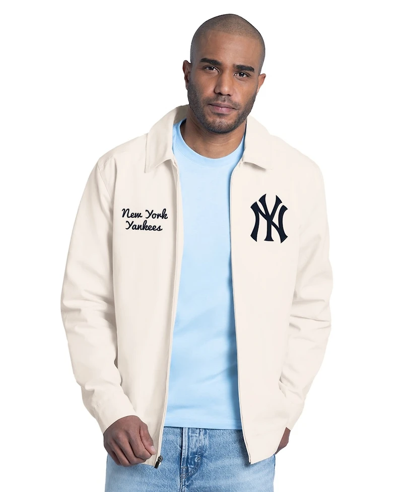 Starter Men's White New York Yankees Franchise Lightweight Full-Zip Jacket