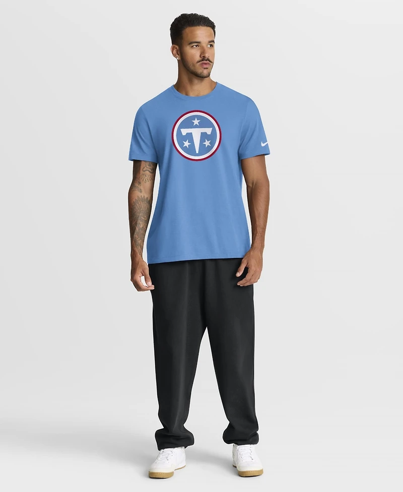 Nike Men's Light Blue Tennessee Titans Essential Logo T-Shirt