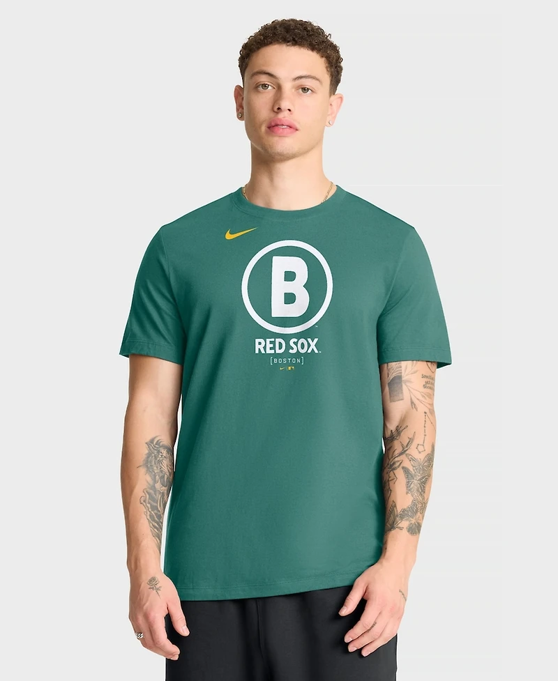 Nike Men's Green Boston Red Sox City Connect Large Logo T-Shirt