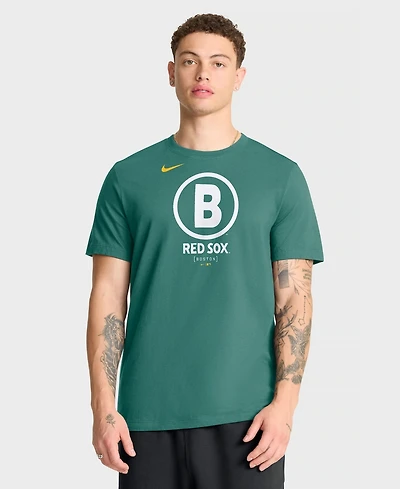 Nike Men's Green Boston Red Sox City Connect Large Logo T-Shirt