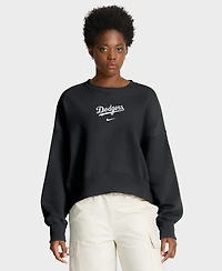 Nike Women's Black Los Angeles Dodgers Oversized Primetime Sweatshirt