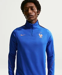 Nike Men's Blue France National Team 2026 Strike Dri-fit Quarter-Zip Drill Top