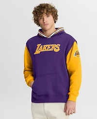 Fanatics Men's Purple/Gold Los Angeles Lakers Half Court Shot Clock Fastbreak Hoodie
