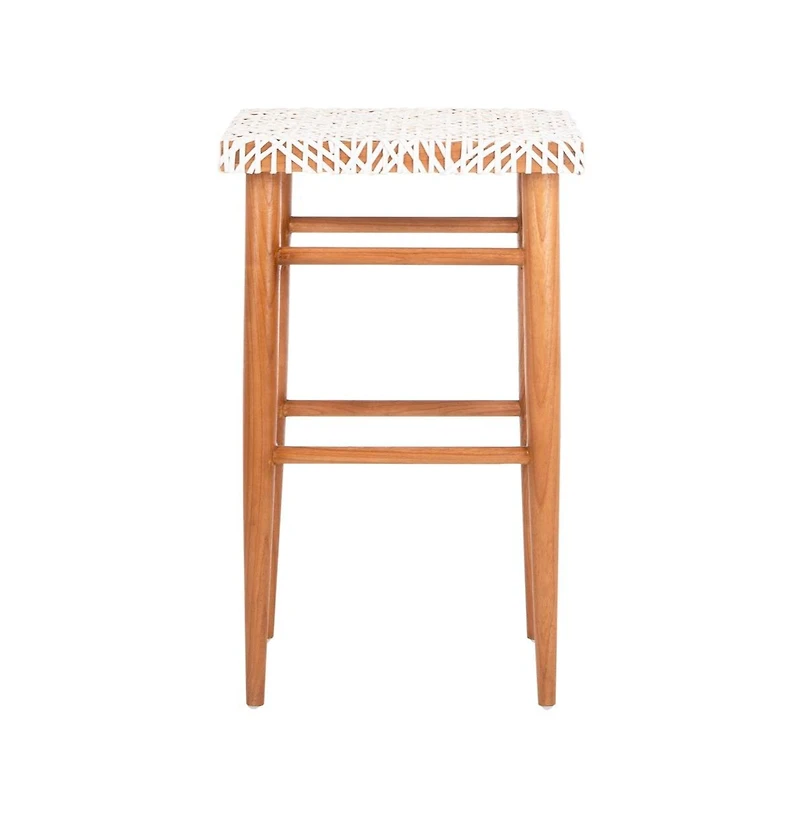 Safavieh Kaleo Woven Leather Barstool