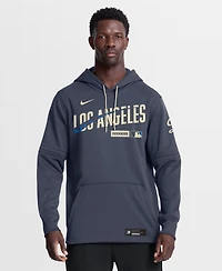 Nike Men's Navy Los Angeles Dodgers Authentic Collection City Connect Therma-fit Hoodie