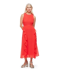 Whistles Women's Nellie Frill Detail Midi Dress