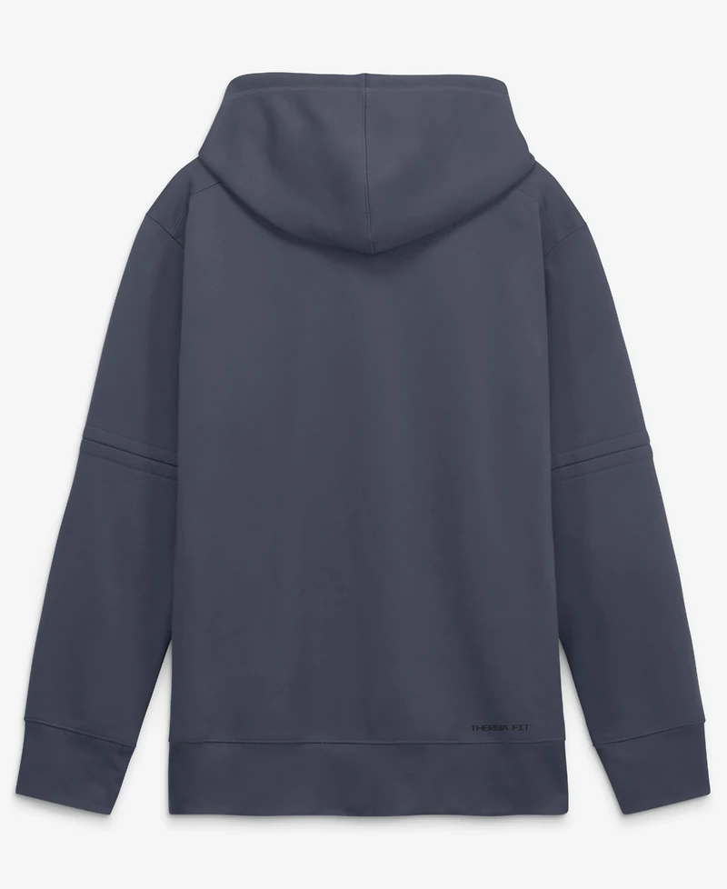 Nike Men's Navy Los Angeles Dodgers Authentic Collection City Connect Therma-fit Hoodie