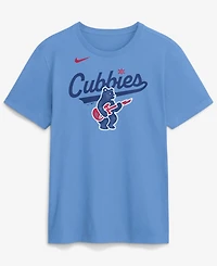 Nike Men's Light Blue Chicago Cubs Electric Bear T-Shirt