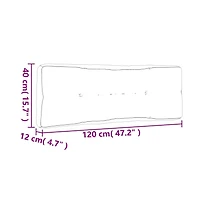 vidaXL Pallet Cushion 47.2"x15.7"x4.7" Fabric