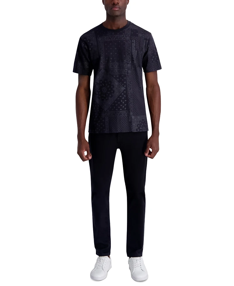 Karl Lagerfeld Paris Men's Bandana Print T-Shirt