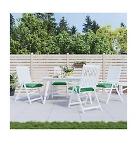 vidaXL Chair Cushions 4 pieces 15.7"x15.7"x2.8" Oxford Fabric