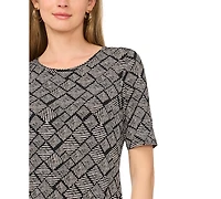 Vince Camuto Women's Crewneck Pull-On Maxi Dress