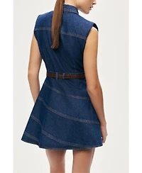 Nocturne Women's Belted Denim Mini Dress