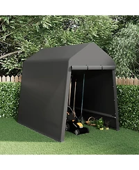 gaomon Outdoor Portable Storage Shelter Shed with Rolled Up Zipper Doors and Vents