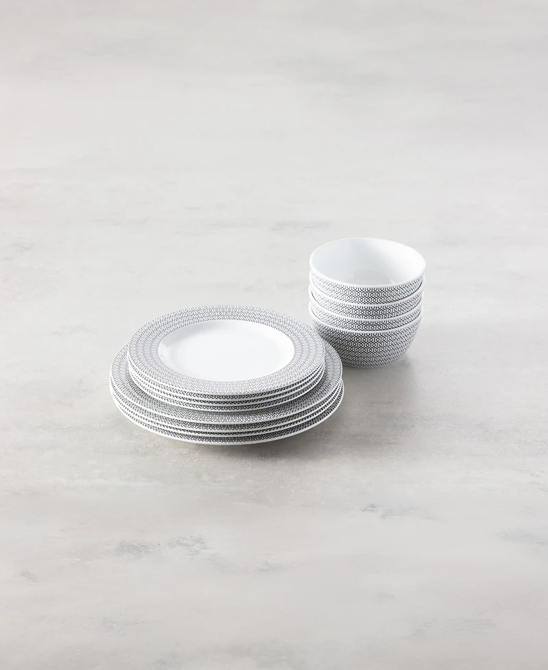 Fortessa Ornament 12-Piece Dinnerware Set, Service for 4