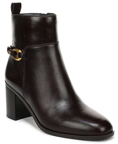 Franco Sarto Women's Valya Square Toe Zip Short Boots