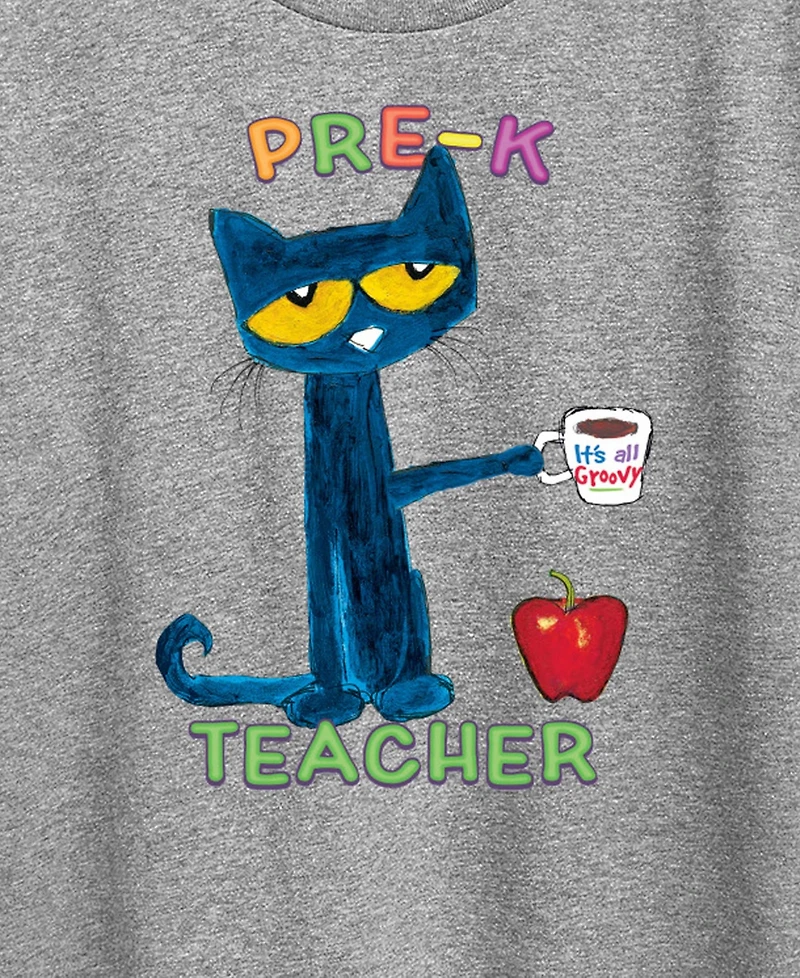 Hybrid Apparel Plus Pete the Cat Pre-k Teacher Graphic T-Shirt