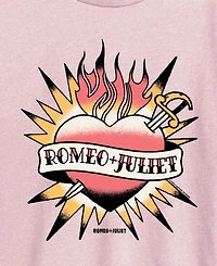 Hybrid Apparel Plus William Shakespeare's Romeo + Juliet Heart Tattoo Graphic T-Shirt