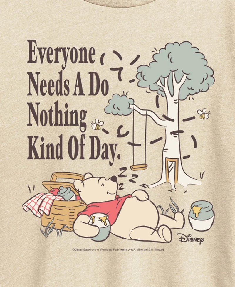 Hybrid Apparel Plus Winnie The Pooh Nothing Kind of Day Graphic T-Shirt