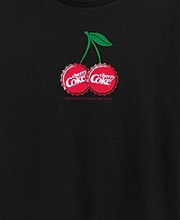 Hybrid Apparel Plus Cherry Coke Bottle Cap Cherries Graphic T-Shirt