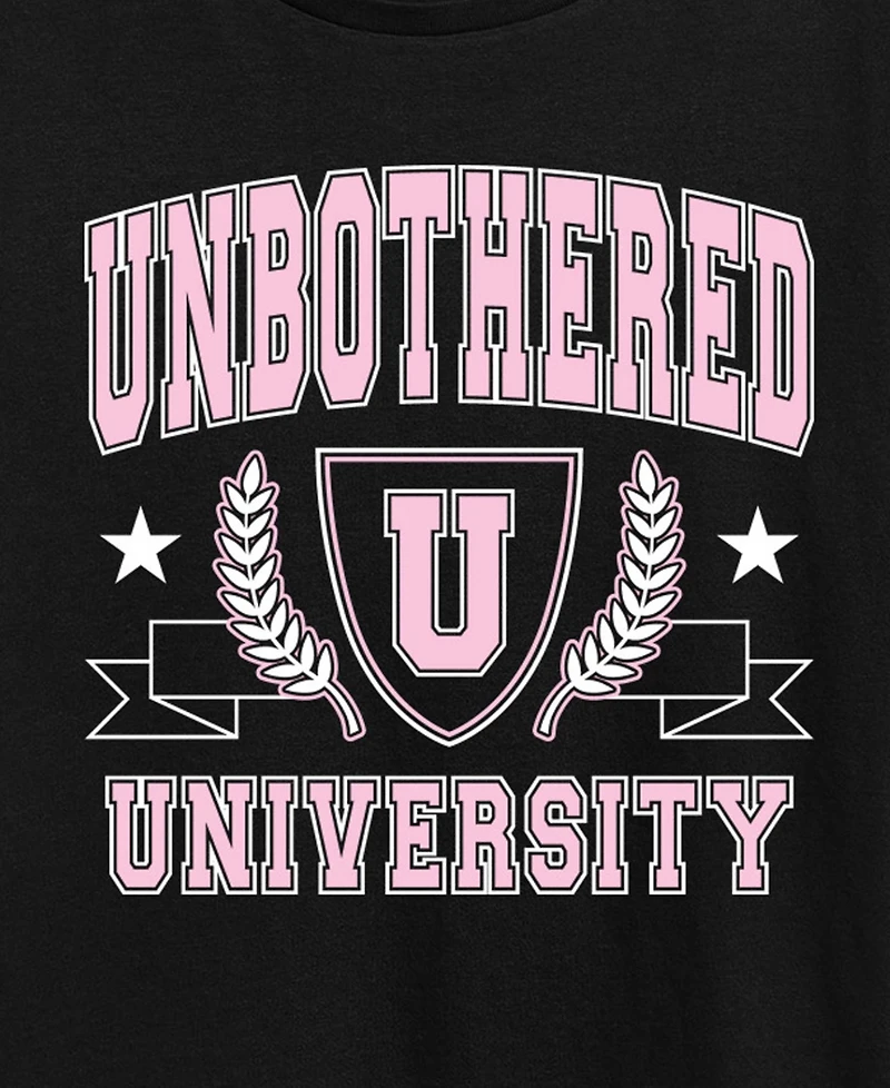 Hybrid Apparel Plus Instant Message Unbothered University Graphic T-Shirt