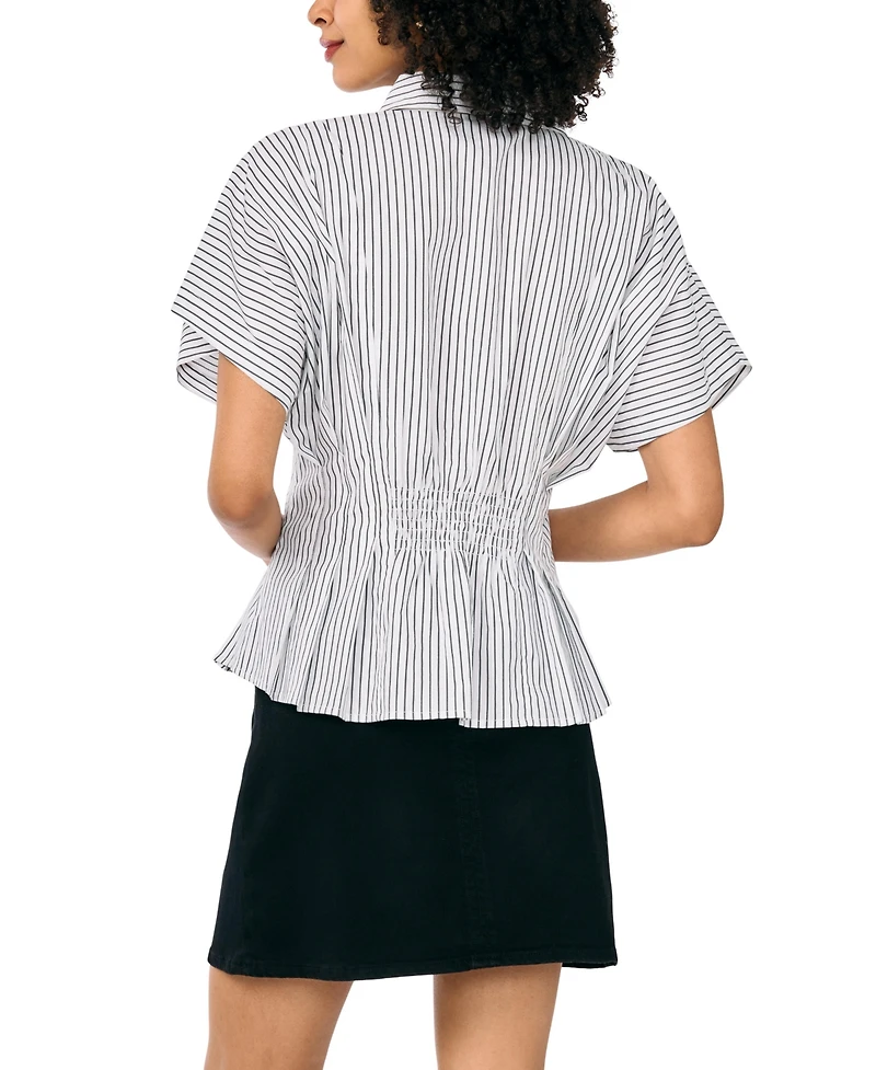 Vince Camuto Women's Pleat Waist Dolman-Sleeve Blouse
