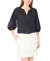 Vince Camuto Women's Raglan-Sleeve Button-Down Blouse