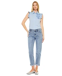KanCan Women's Lindsey Mid Rise Slim Boyfriend Jeans