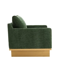 Streamdale Furniture Modern Minimalist Accent Chair with Solid Wood Frame and Soft Cushions