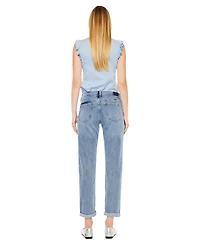 KanCan Women's Lindsey Mid Rise Slim Boyfriend Jeans