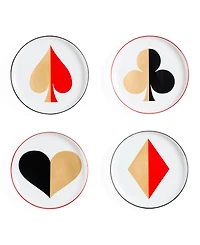 Jonathan Adler Dealer's Choice 4-Pc. Canape Plates, Service For 4