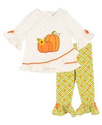 Rare Editions Baby Girls' Printed Top and Leggings, 2-Piece Set