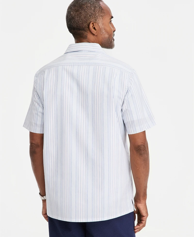 Club Room Men's Summer Dobby Short-Sleeve Shirt, Macy's Exclusive