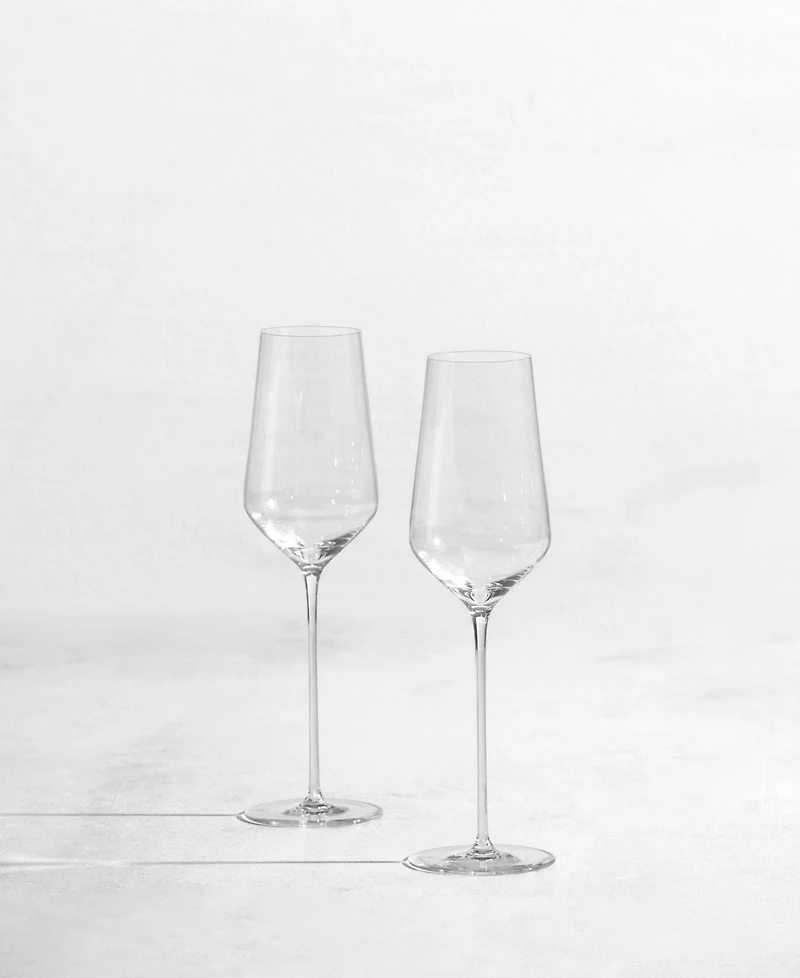 Zwiesel Glas Nektar Handmade Champagne Glasses, Set of 2