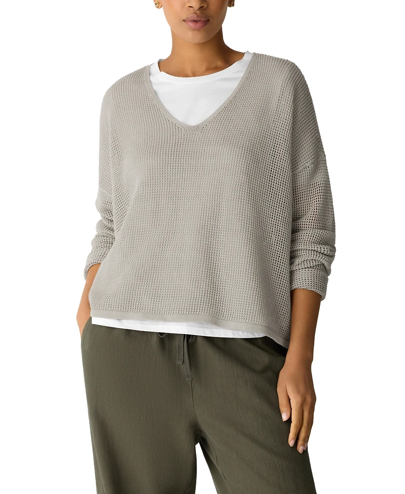Eileen Fisher Women's V-Neck Sweater, Regular and Plus