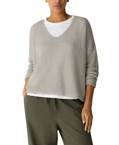 Eileen Fisher Women's V-Neck Sweater, Regular and Plus
