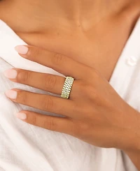 Sterling Forever Silver Yvonne Cubic Zirconia Stacking Ring